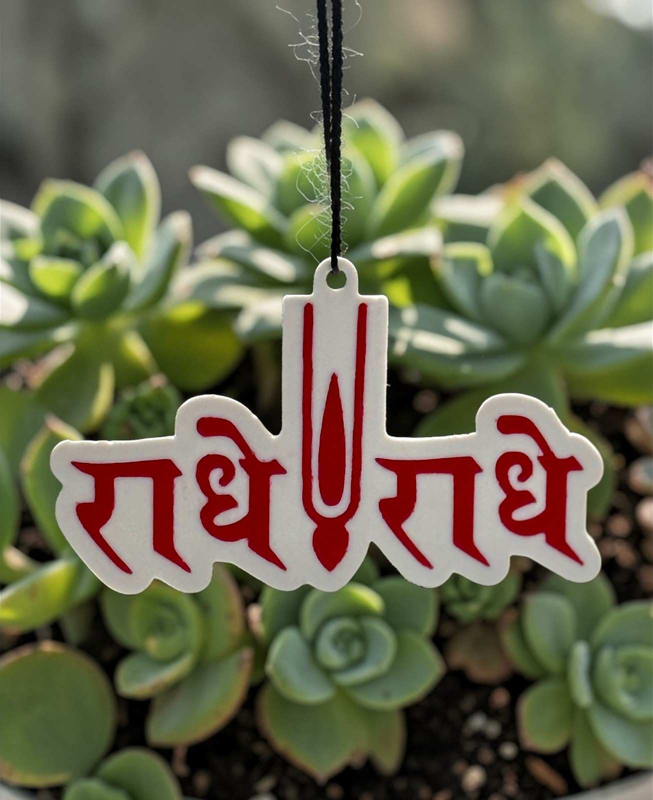 Radhey Radhey Rear-View Mirror Hanging