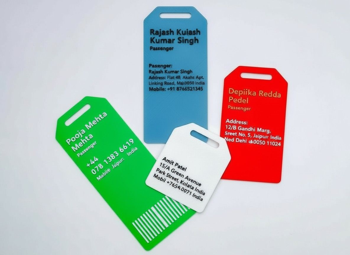 Custom QR Code Luggage / Bag Tag